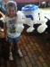 Customer at Goode Co. with R2-D2.